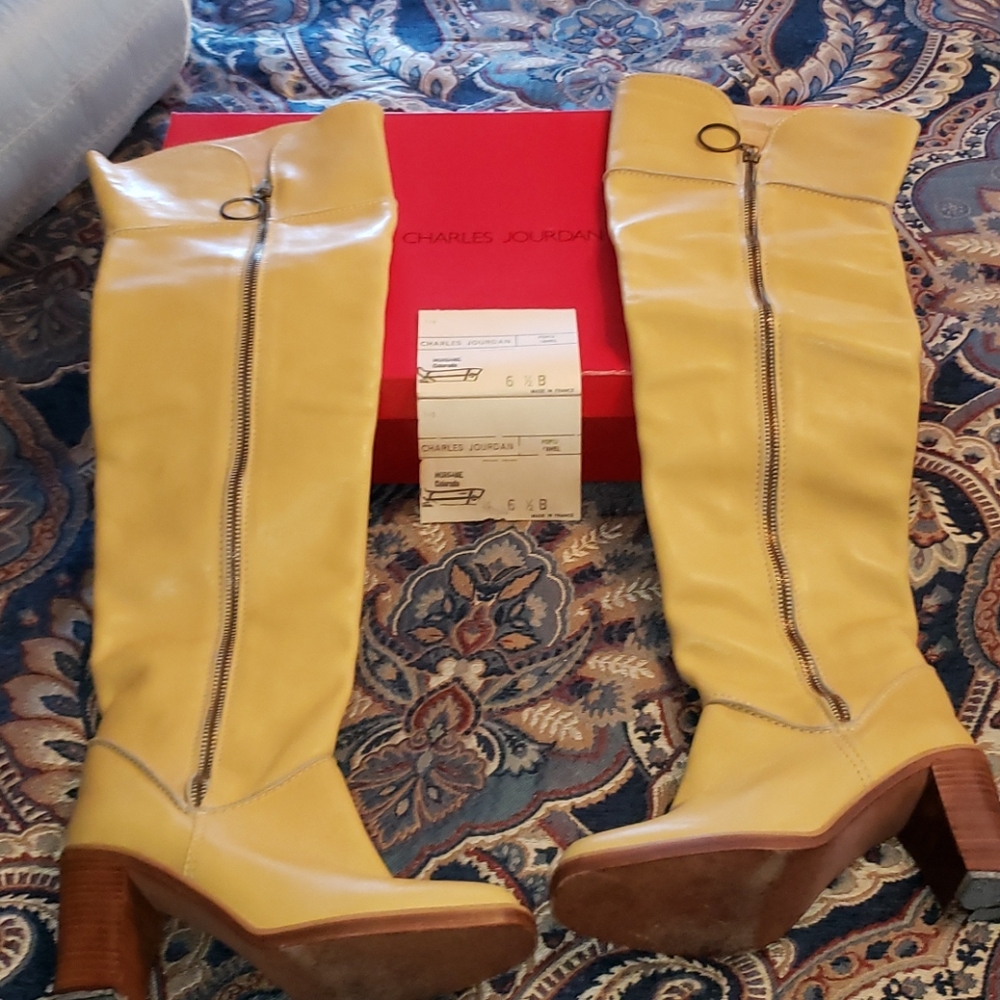 Vintage Charles Jourdan Over the Knee Boots